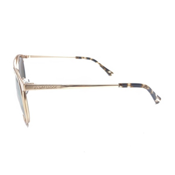 Ramy Brook Rose Gold Metal Round Sunglasses Mirror Gray Lens 52-19 140 Men Women - Picture 7 of 12